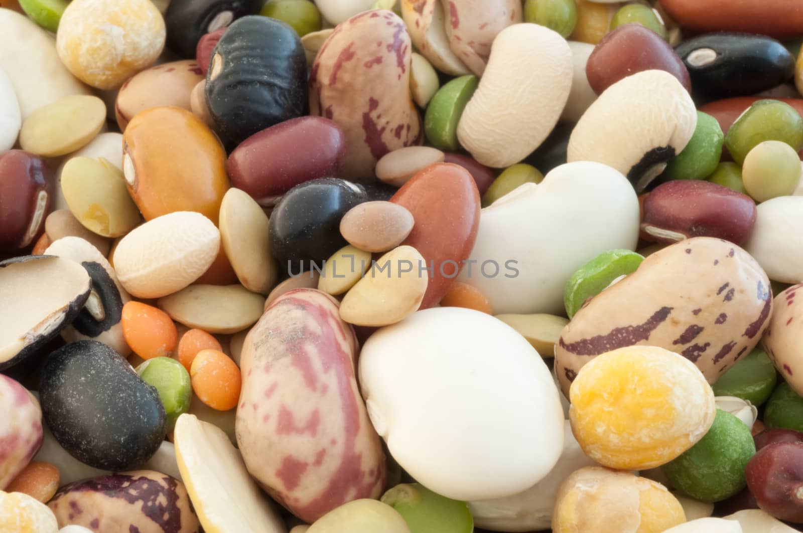 beautiful macro of colored italian pulse soup