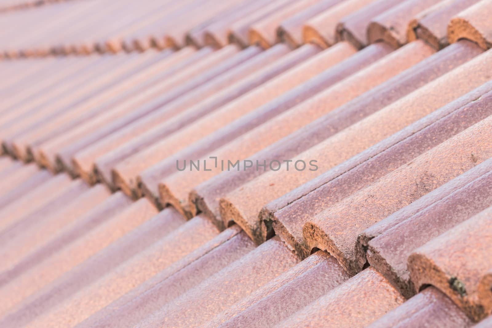close up roof of home