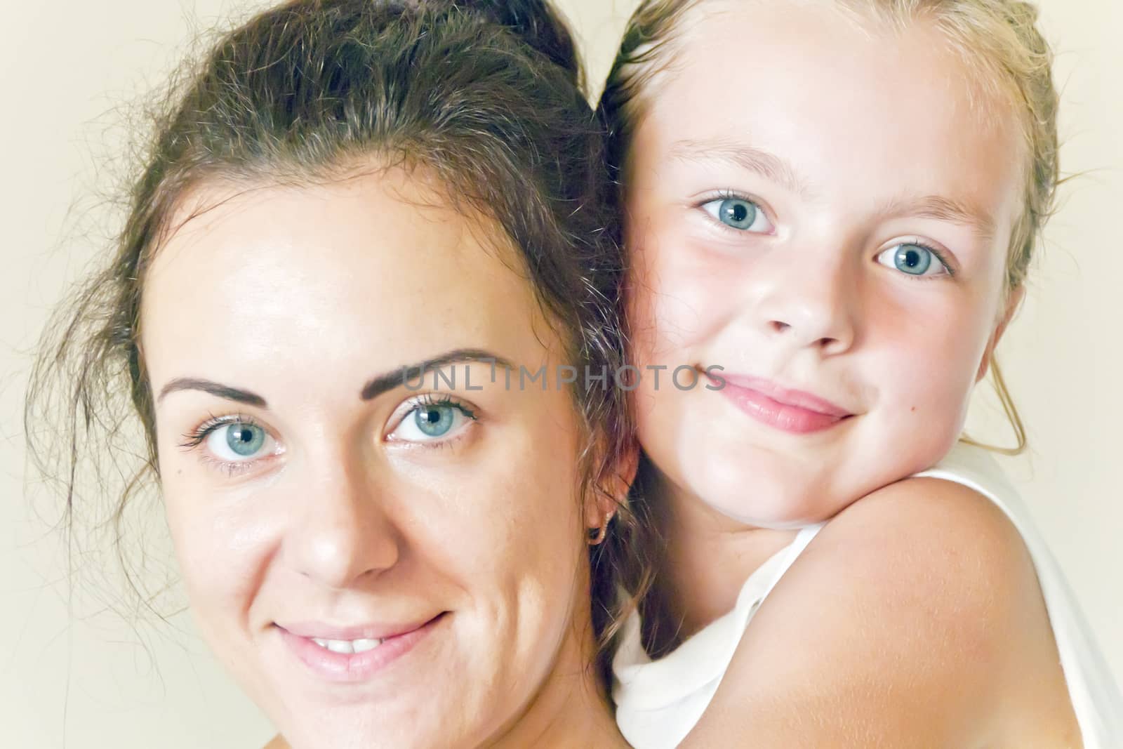 Photo of happiest family mother and daughter