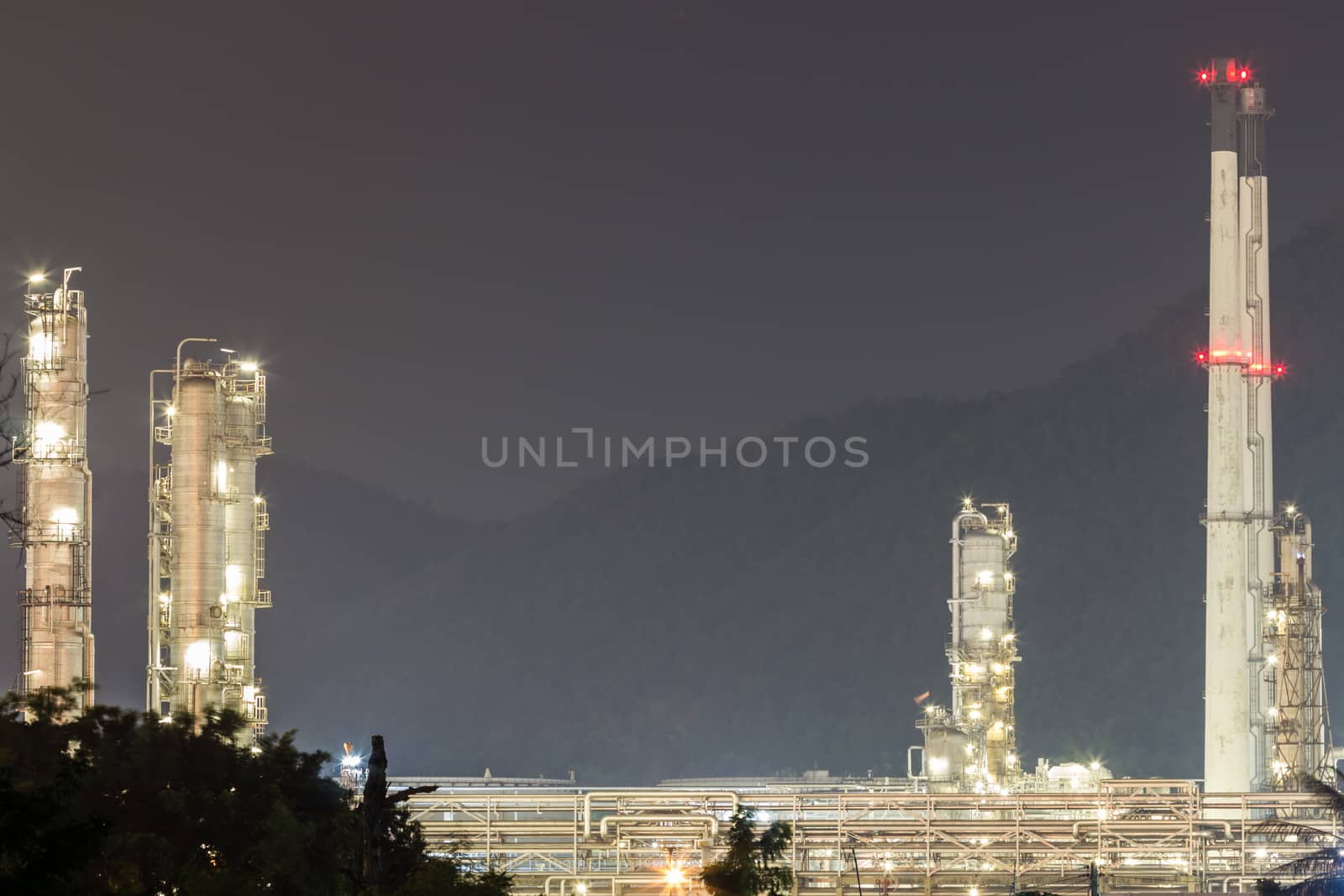 oil refinery plant, factory by blackzheep