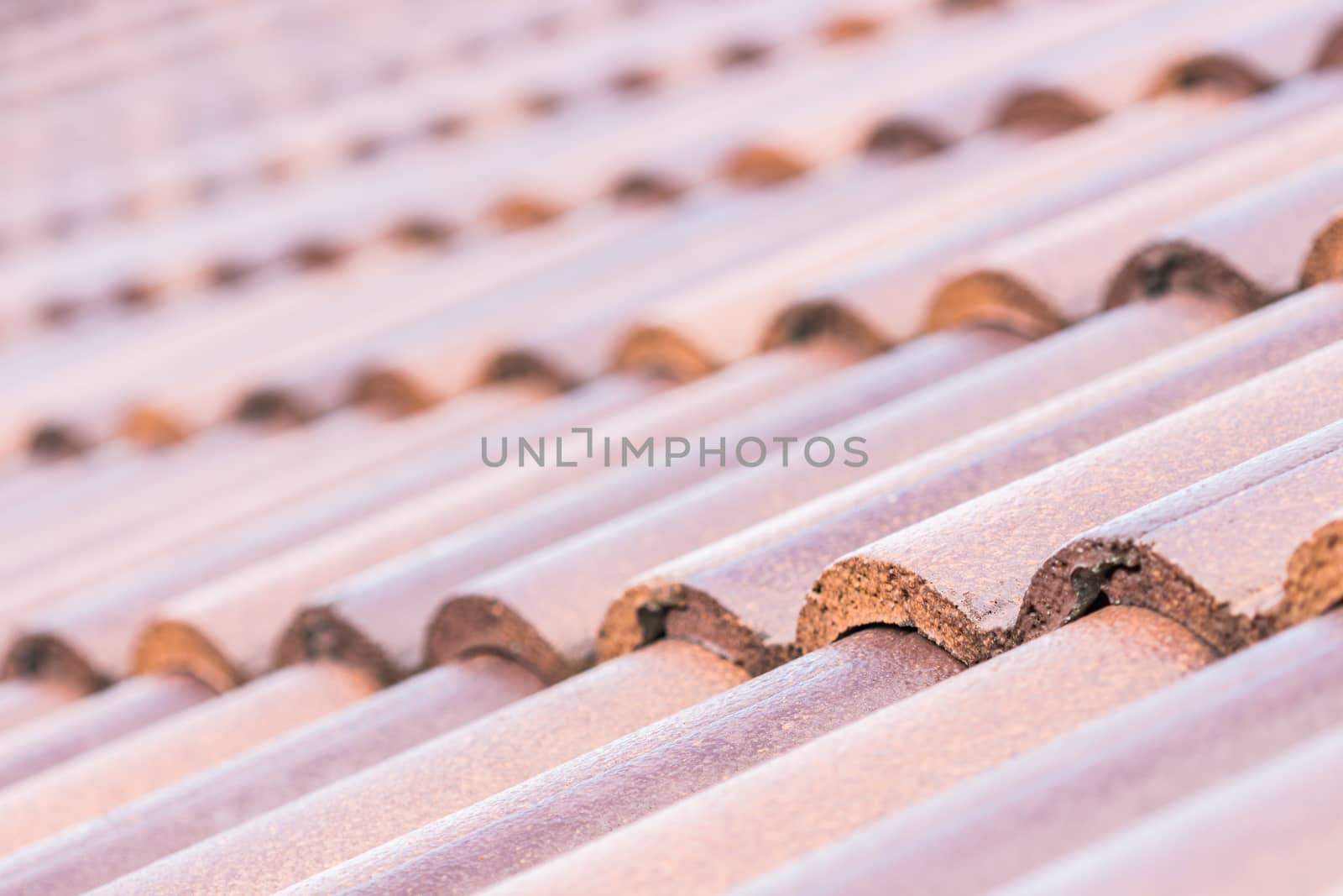 close up roof of house