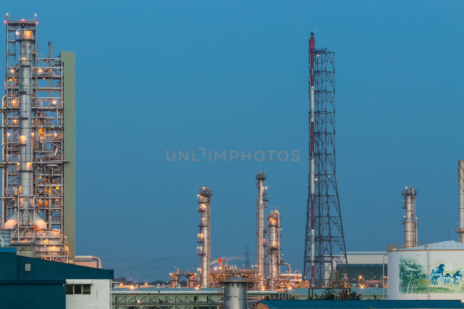 factory of oil refinery by blackzheep