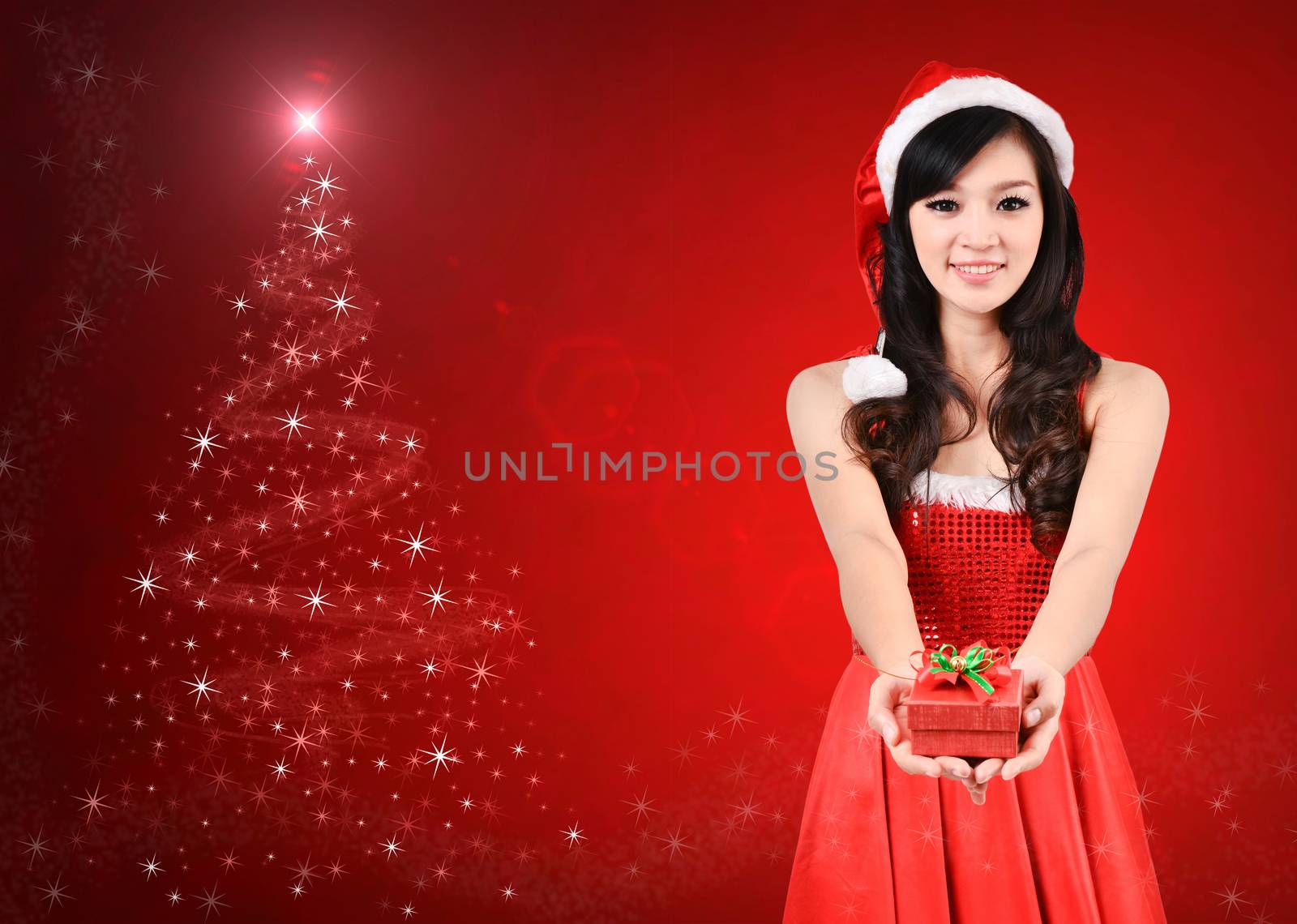 pretty women in santa outfit  by anankkml