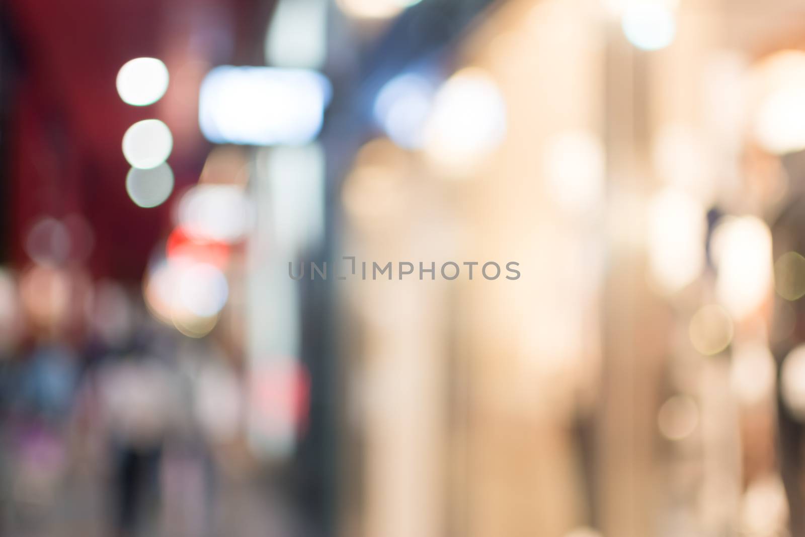 Abstract background of shopping mall, shallow depth of focus.