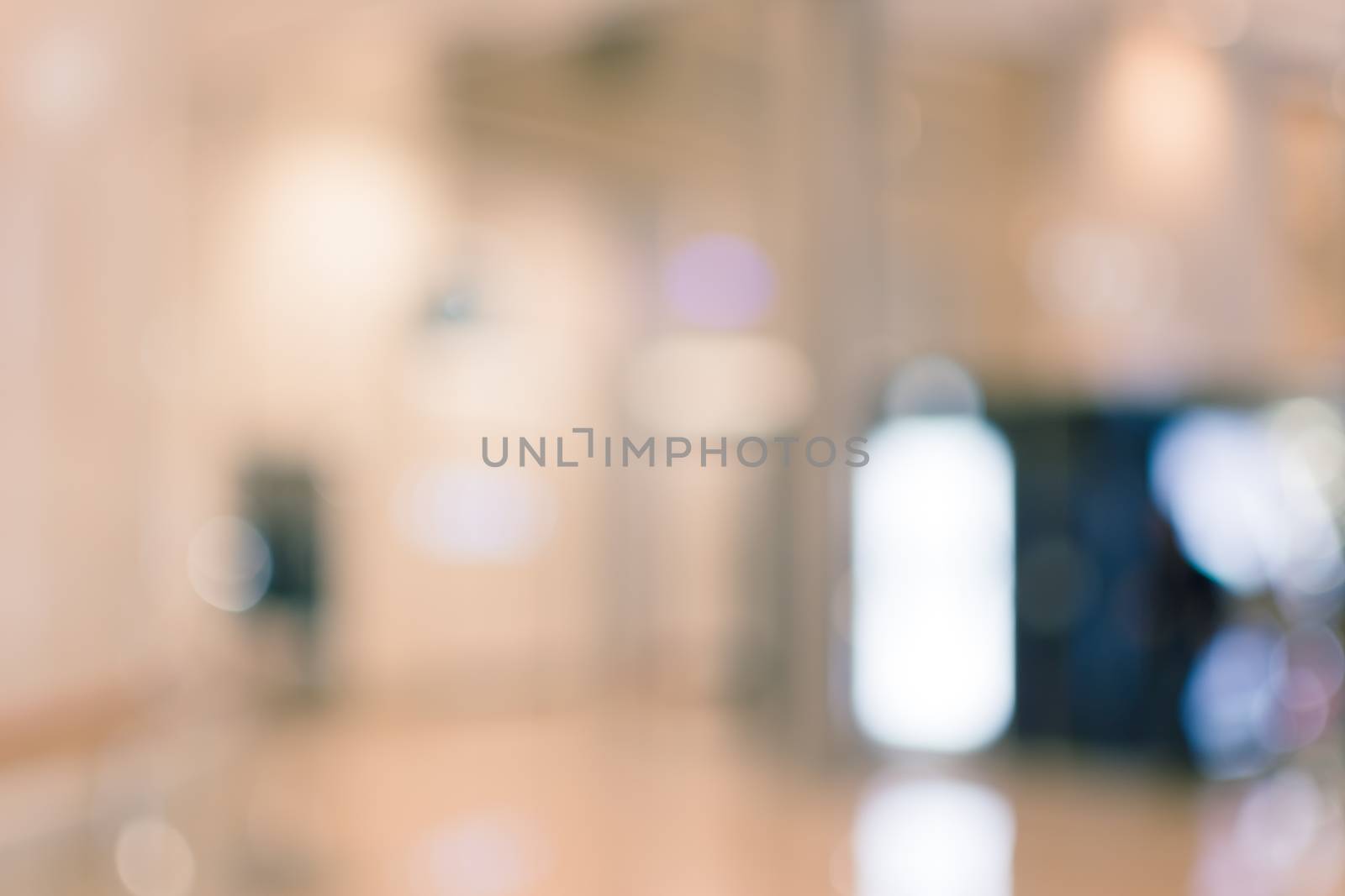 Abstract background of shopping mall, shallow depth of focus.