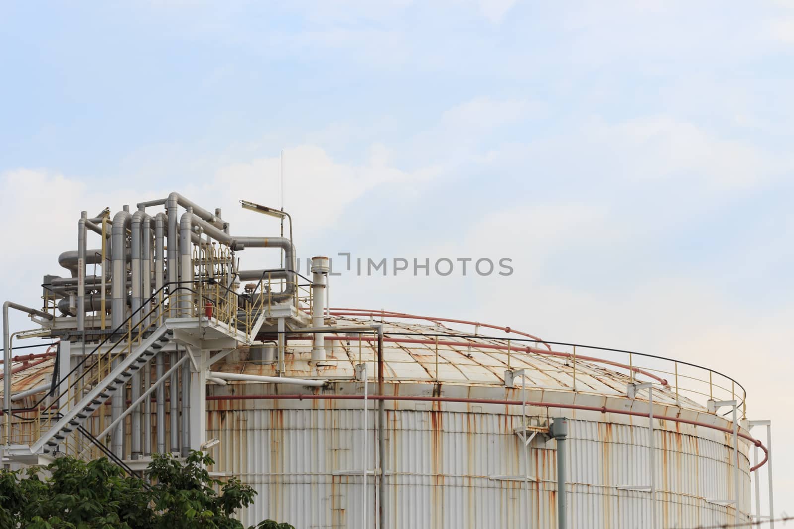 oil storage tank, industrial by blackzheep