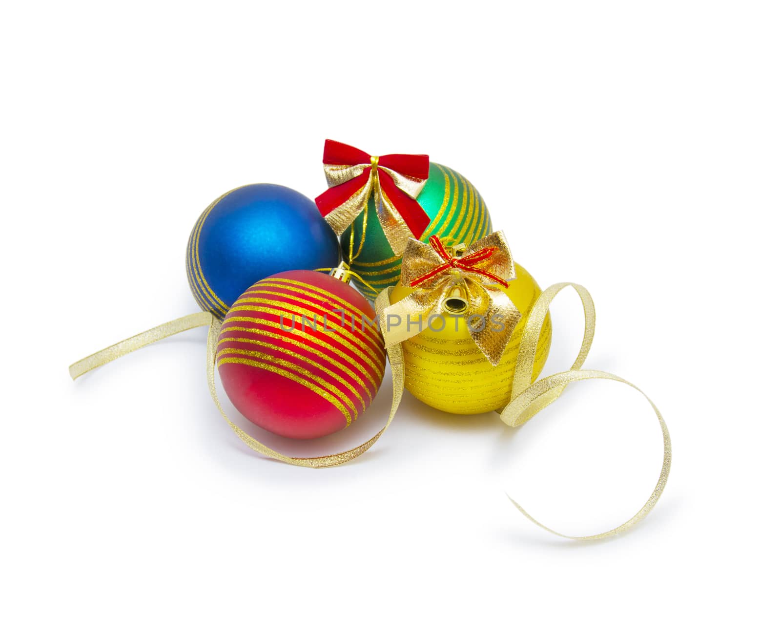 Christmas ball isolated on white background cutout by cocoo