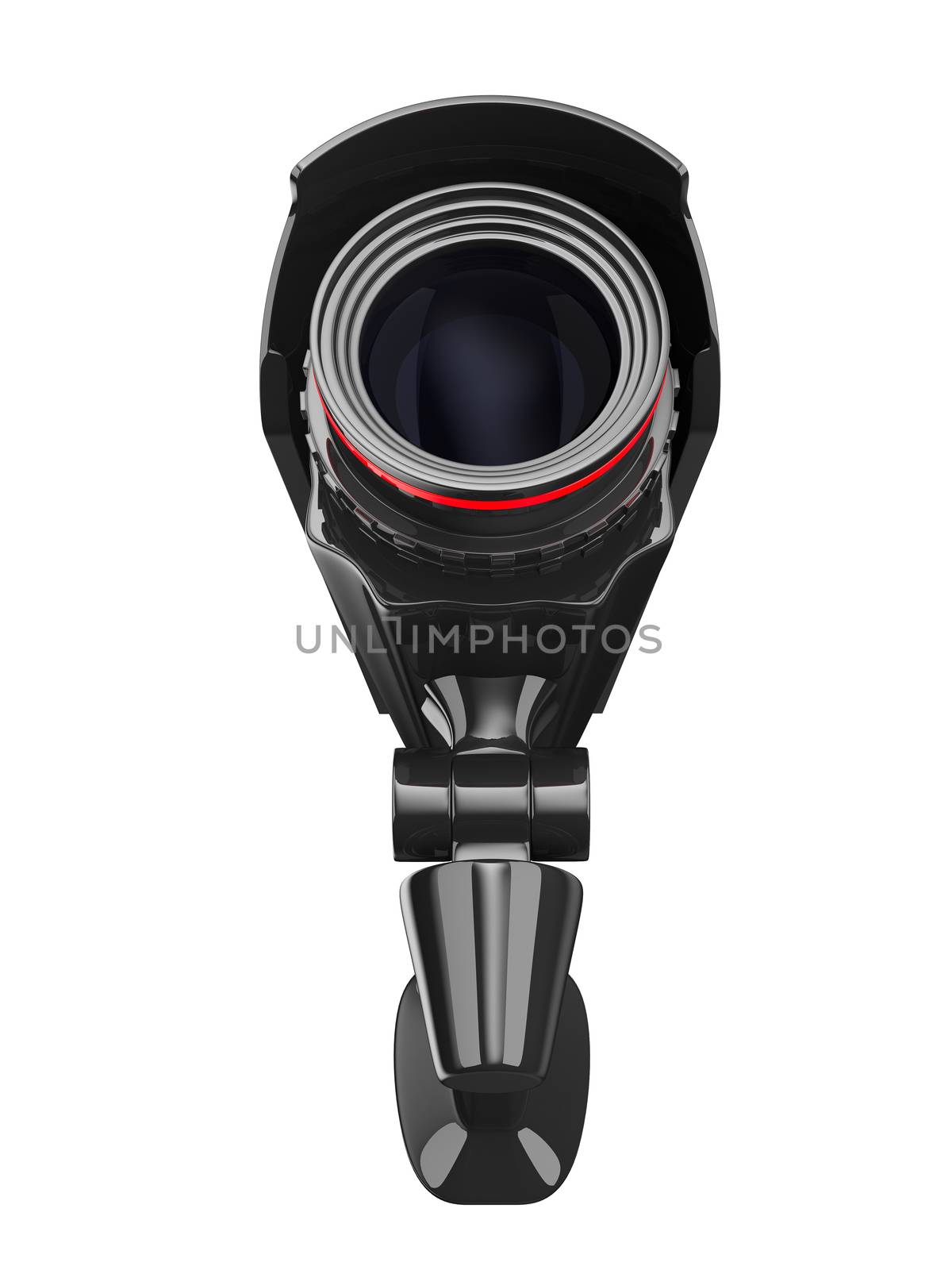 security camera on white background. Isolated 3D image