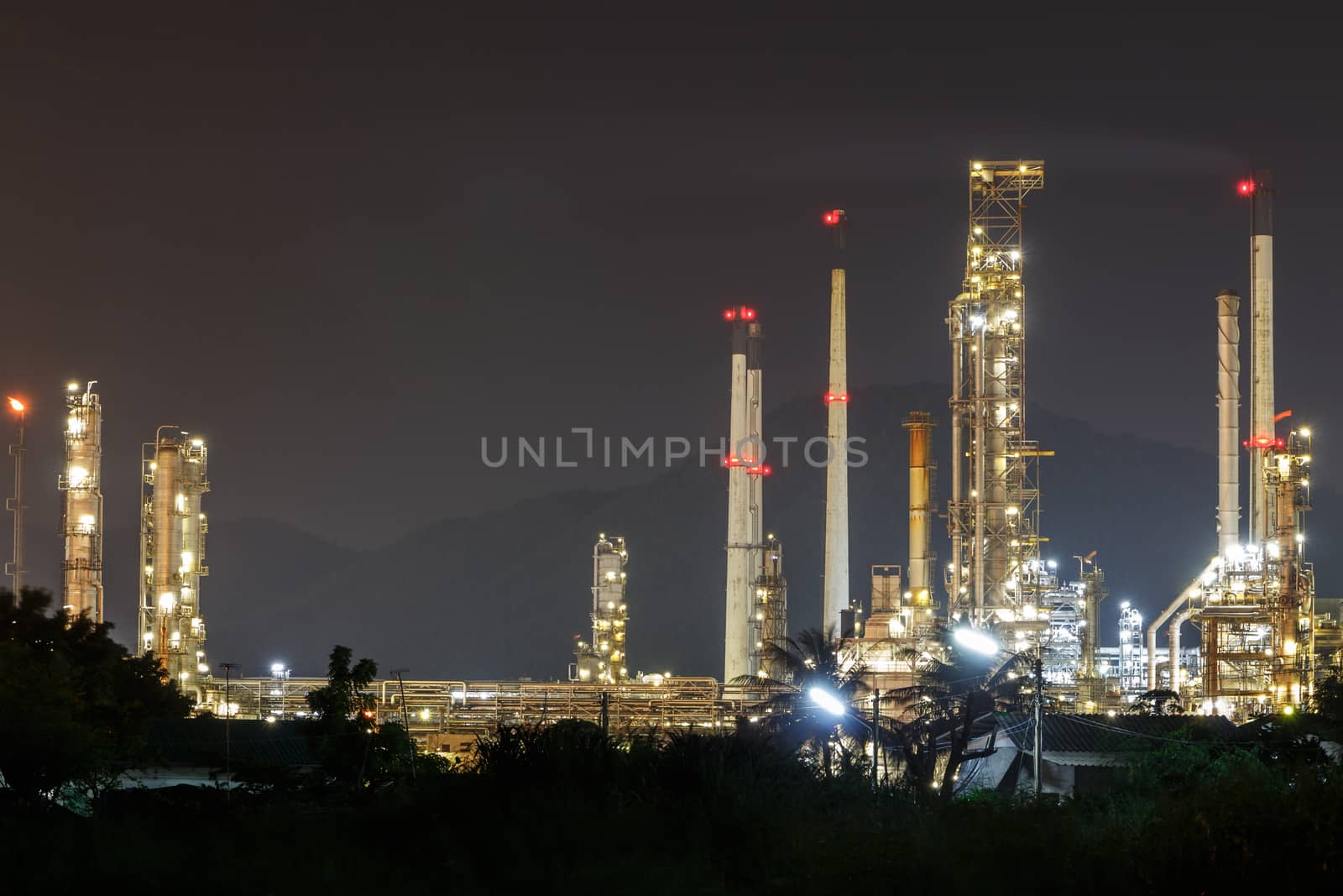 oil refinery plant, factory
