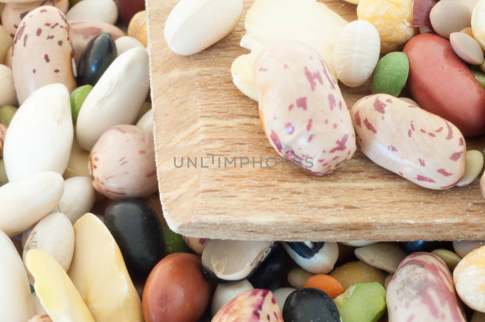 beautiful macro of italian colored vegetarian soup