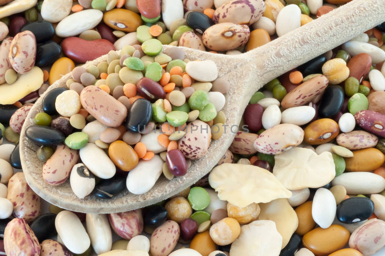 beautiful macro of italian colored vegetarian soup