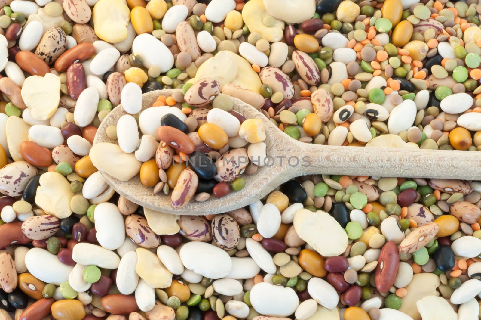 beautiful macro of italian colored vegetarian soup