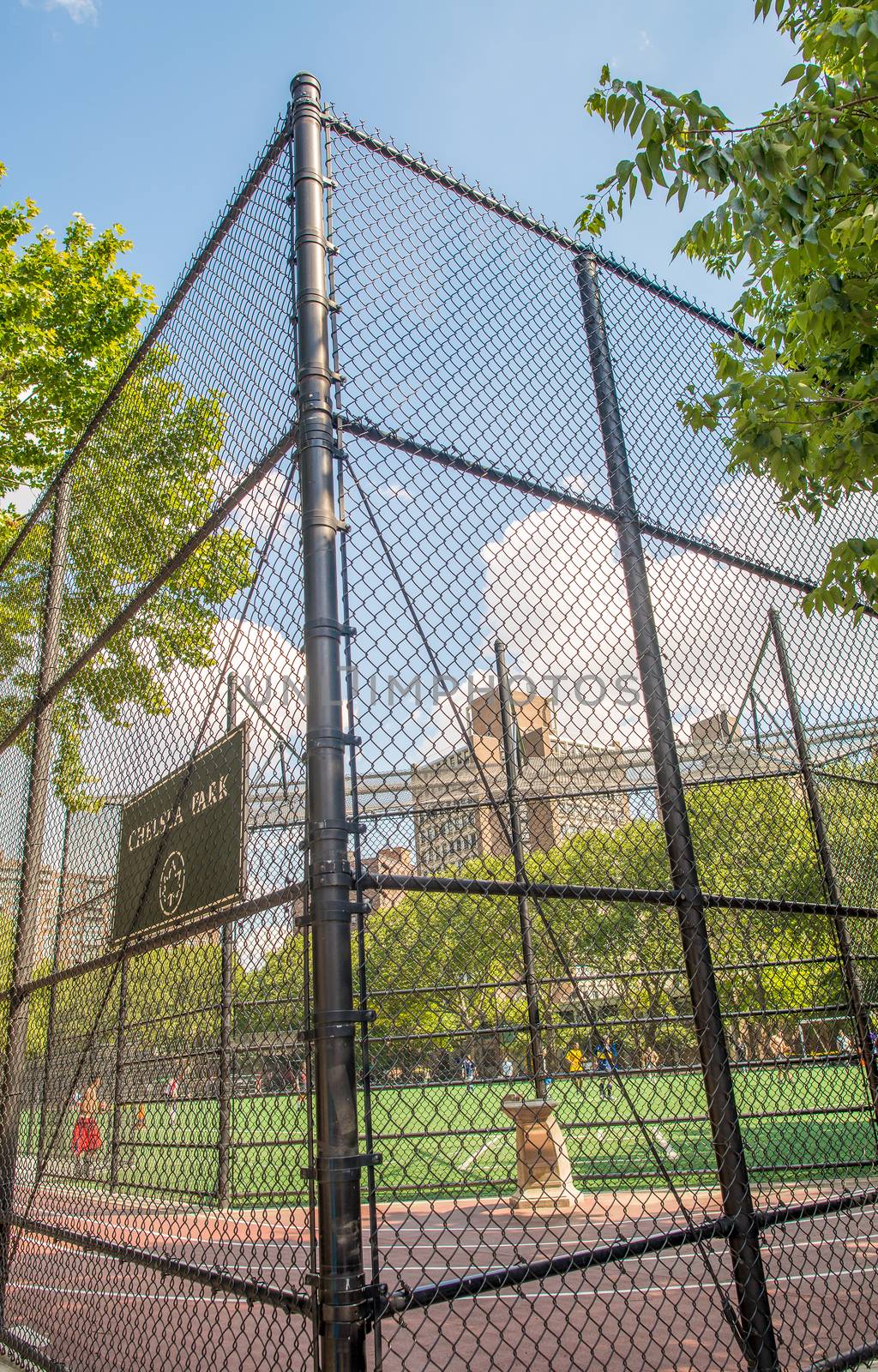 NEW YORK - JUNE 15, 2013: Chelsea Park sport field in Manhattan. by jovannig