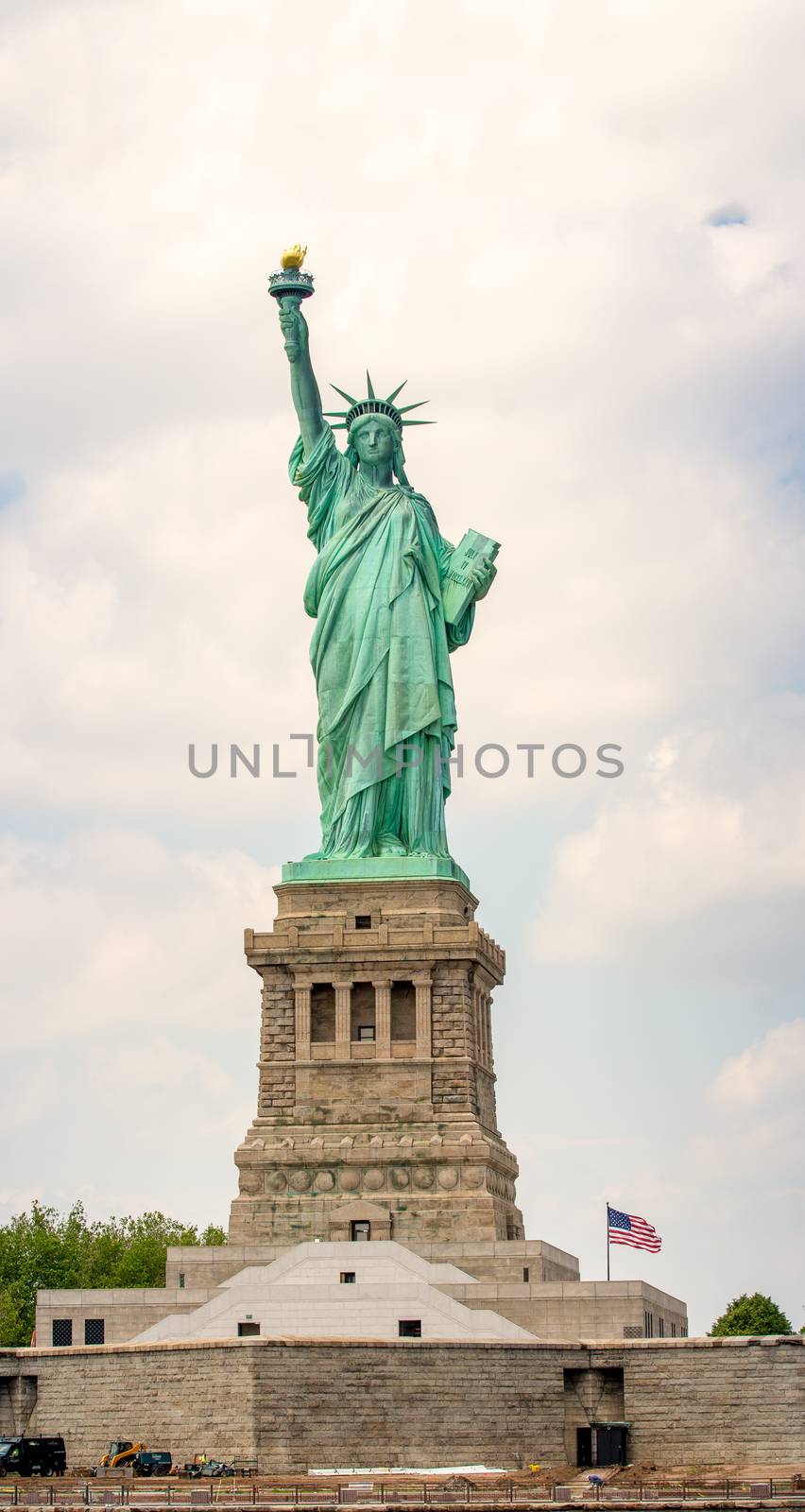 Amazing view of Statue of Liberty in New York.