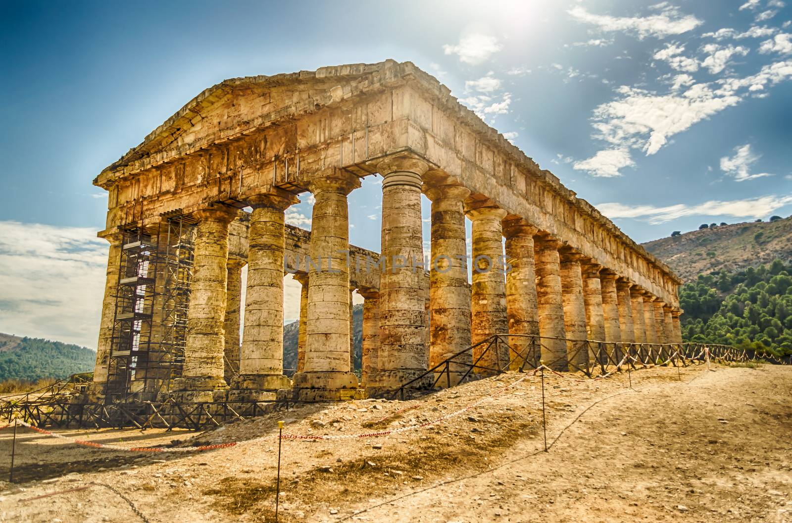 Greek Temple of Segesta, Sicily, Italy summer 2014