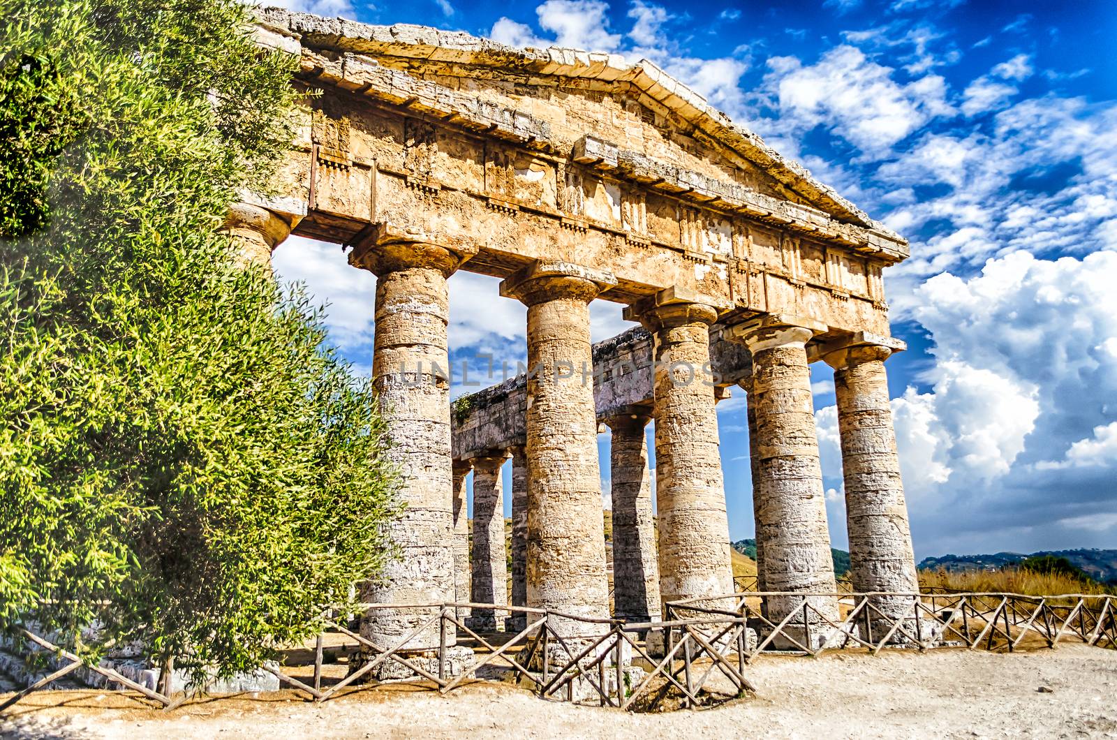 Greek Temple of Segesta, Sicily, Italy summer 2014