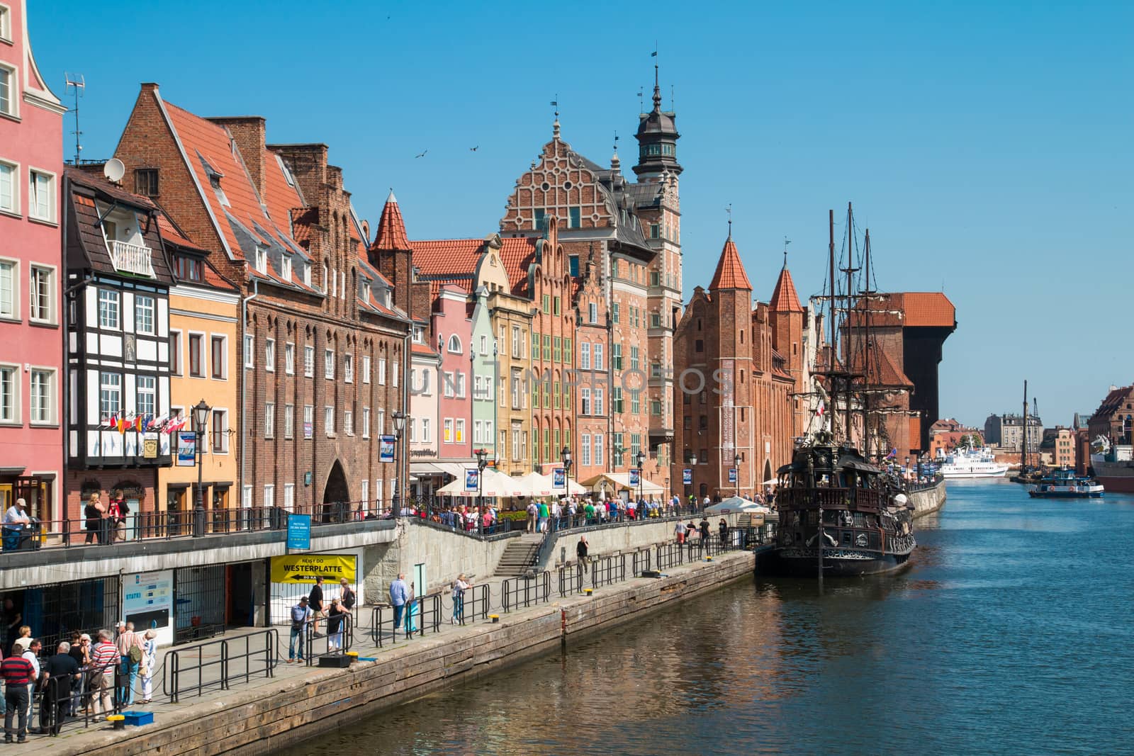 Old town in city of Gdansk, 21.05.2014, Poland