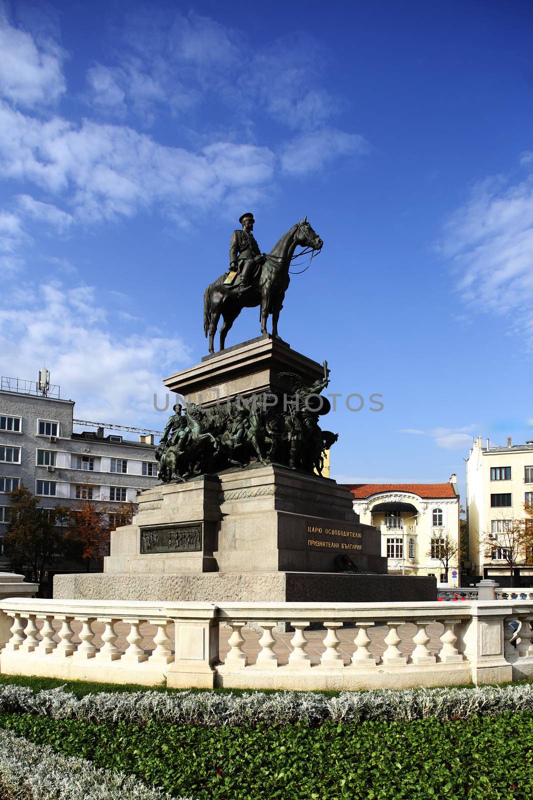 The Monument to the Tsar Liberator  is an equestrian monument in the centre of Sofia, the capital of Bulgaria