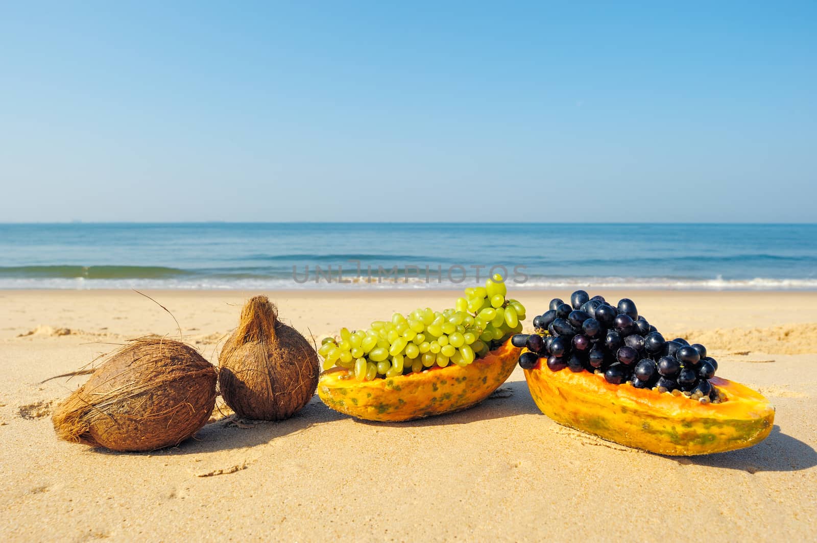 Fruits on beach by styf22