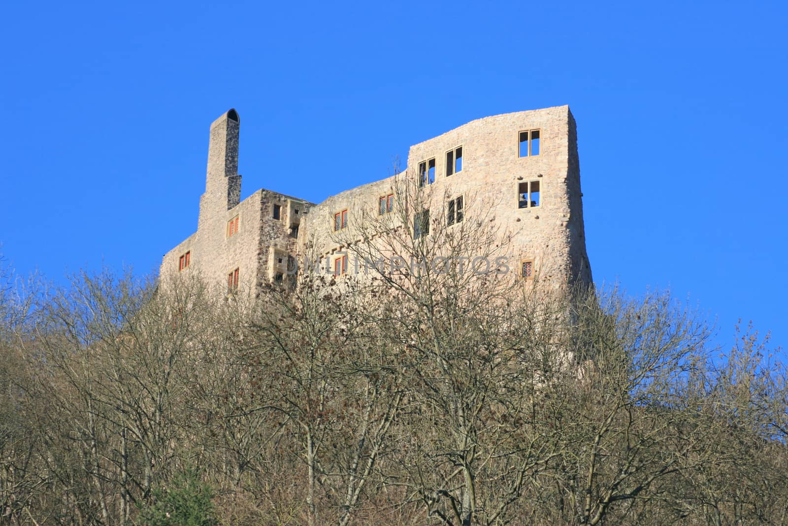 Ruins of the old castle in Idar Oberstein, Germany