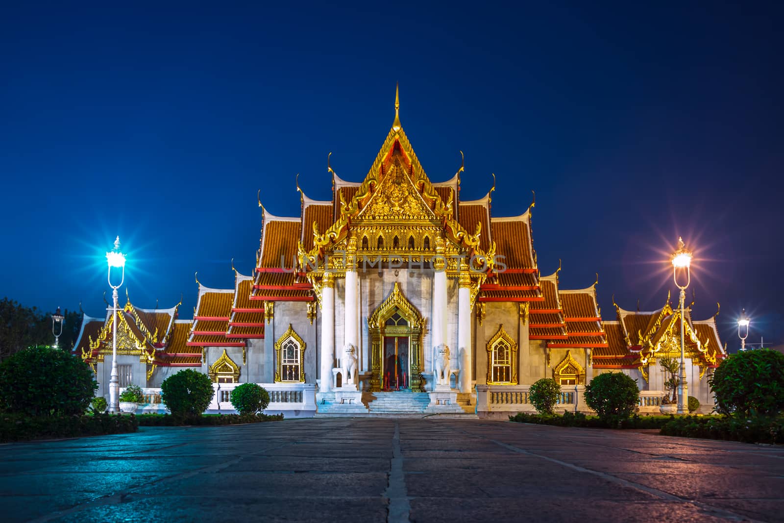 Wat Benchamabophit or Marble Temple in Bangkok, Thailand