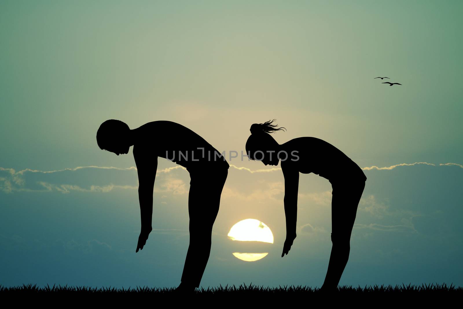 yoga couple by adrenalina