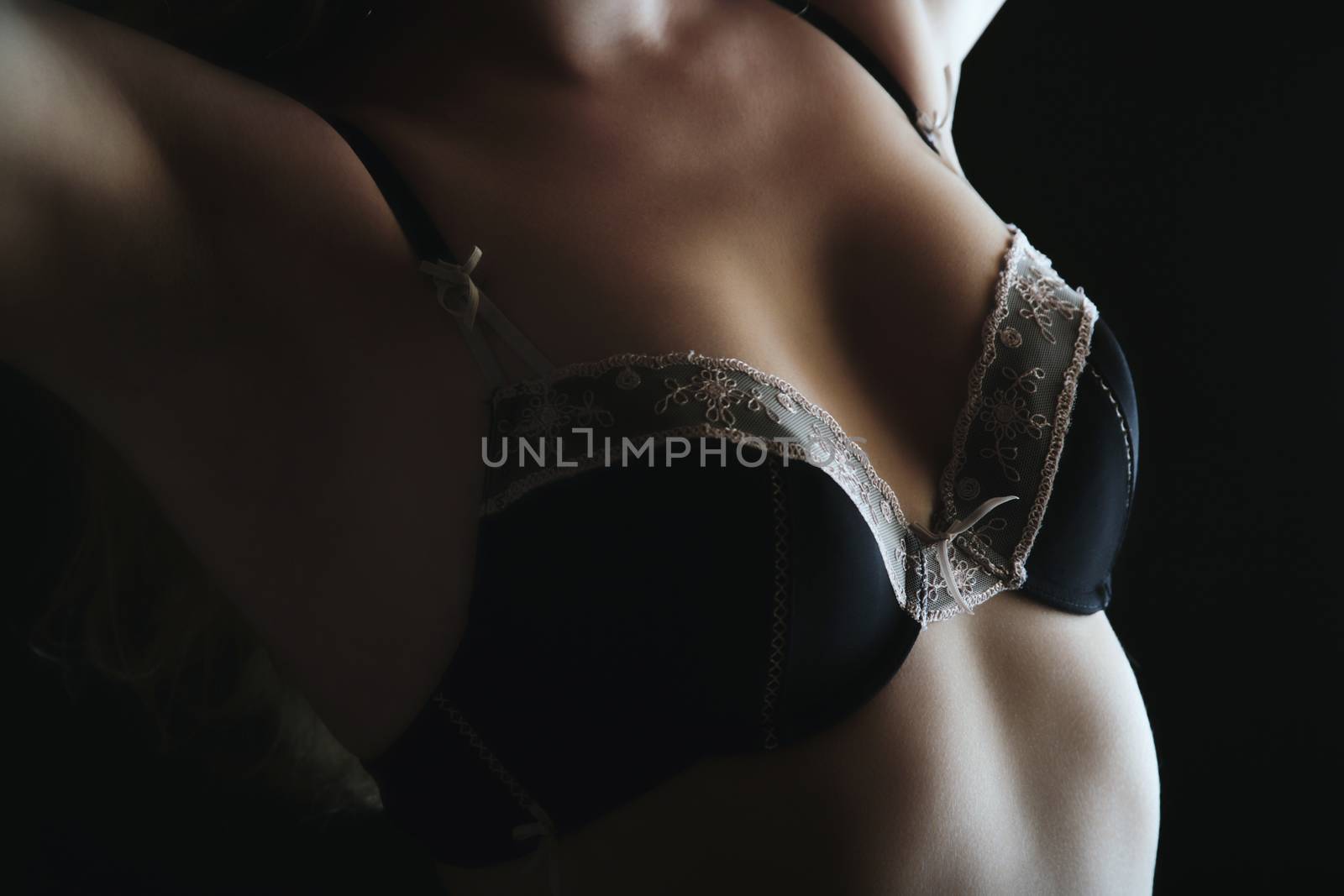 female breast with bra by Olli1973