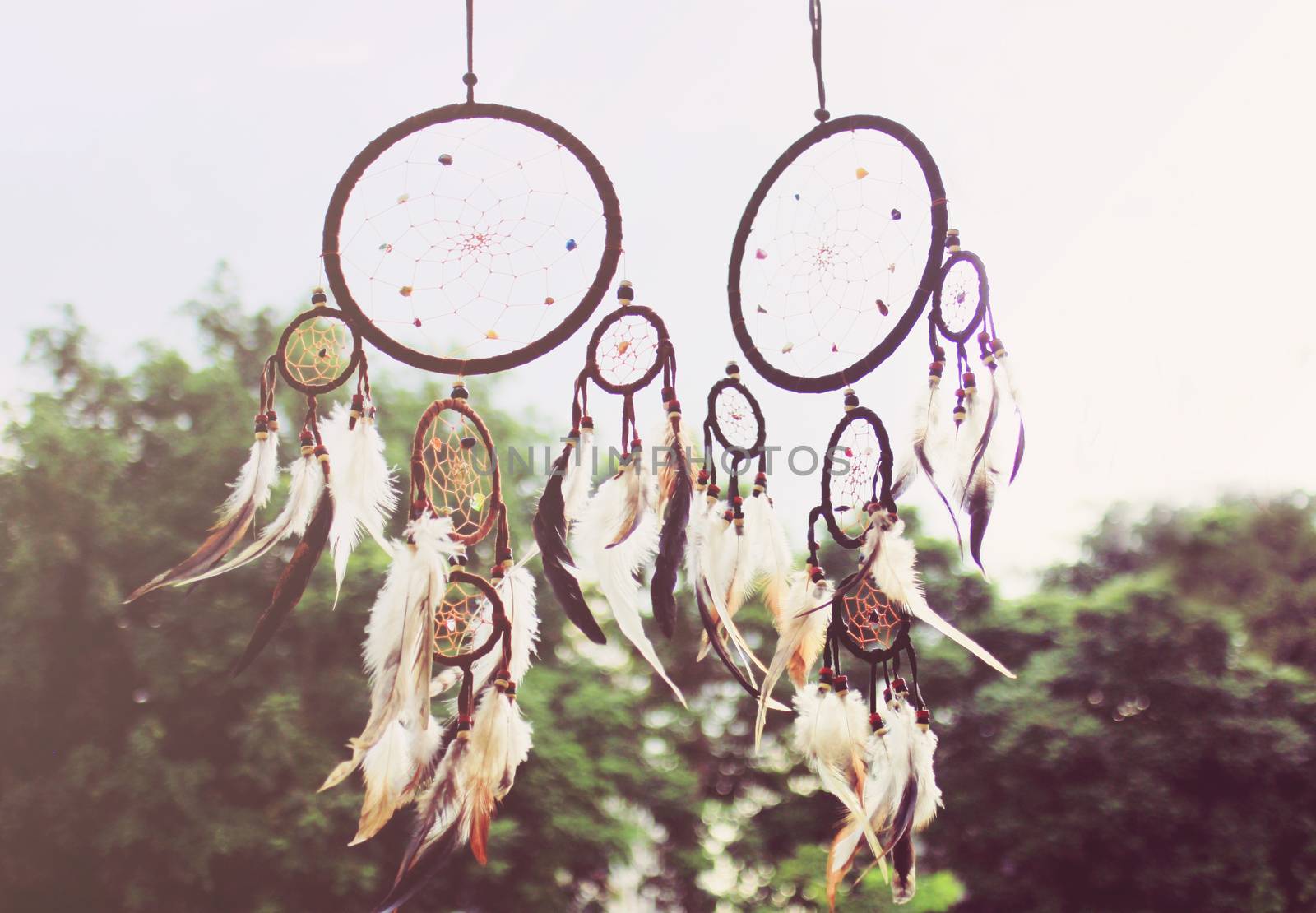 Traditional dreamcatcher with retro filter effect by nuchylee