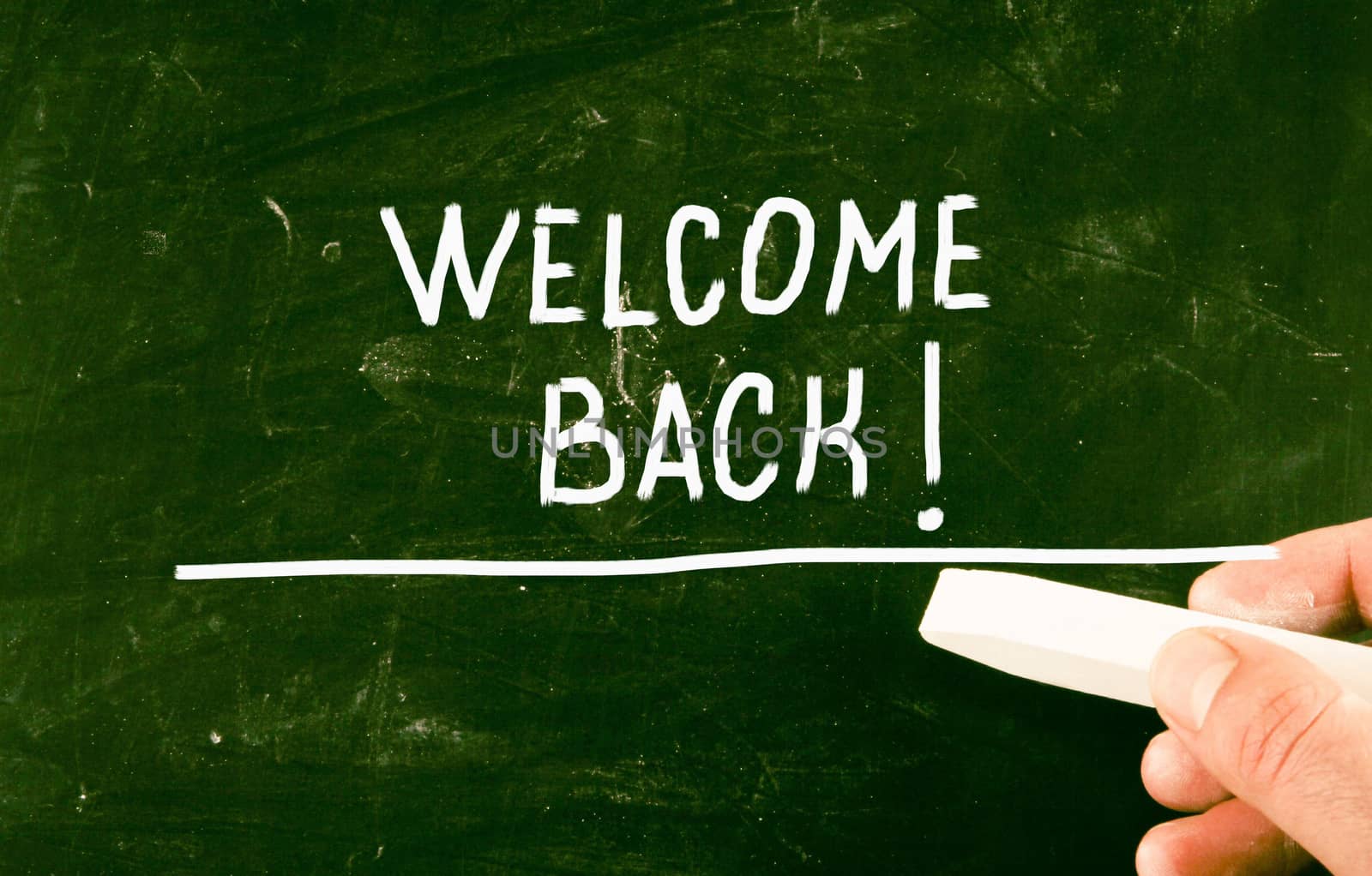 welcome back concept