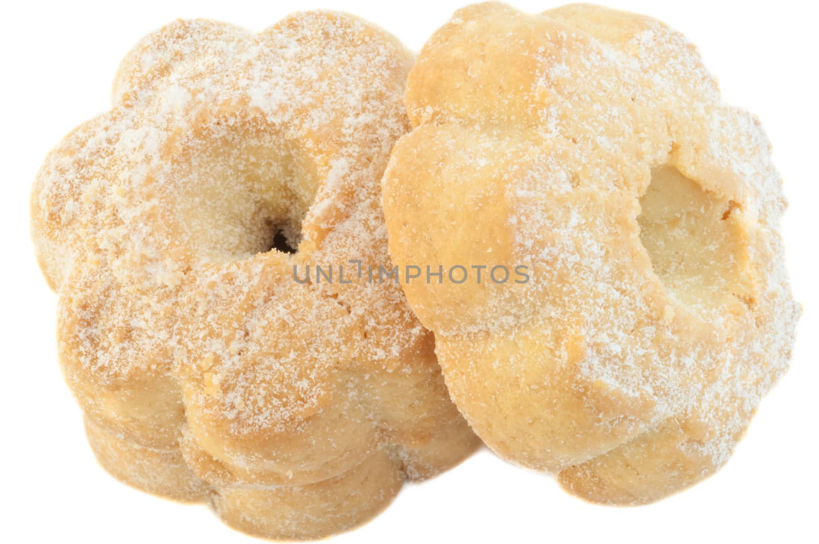 typical italian canestrelli cookies in studio