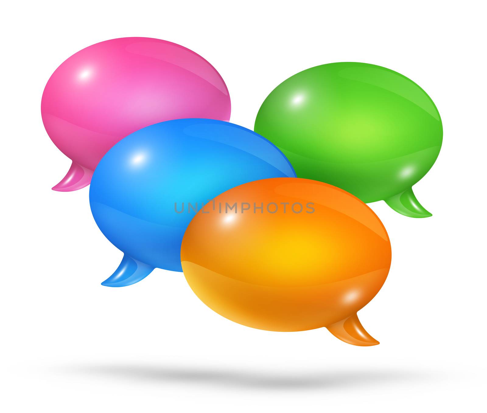 Group of speech bubbles by daboost