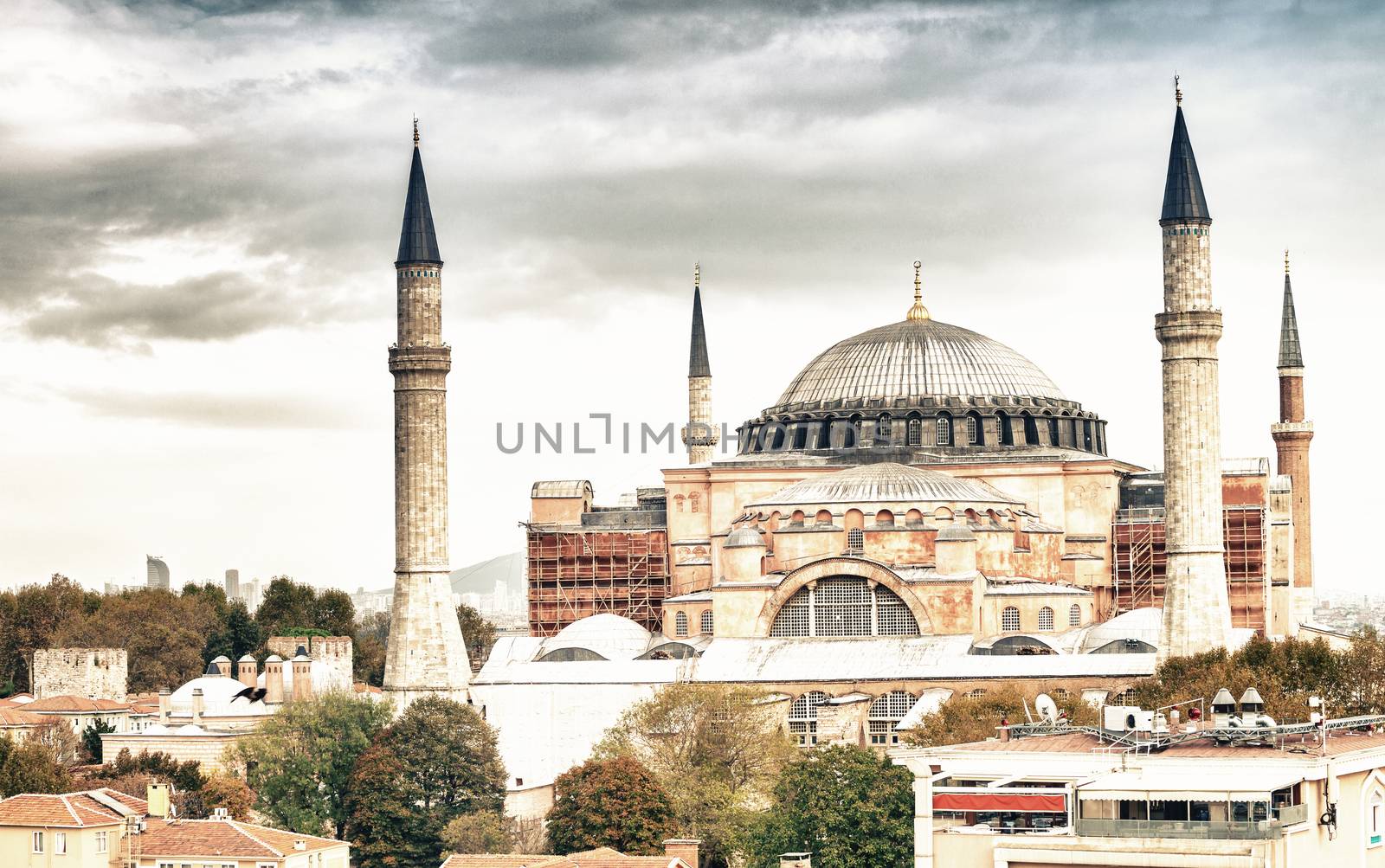 Beautiful view of Hagia Sophia, Istanbul by jovannig