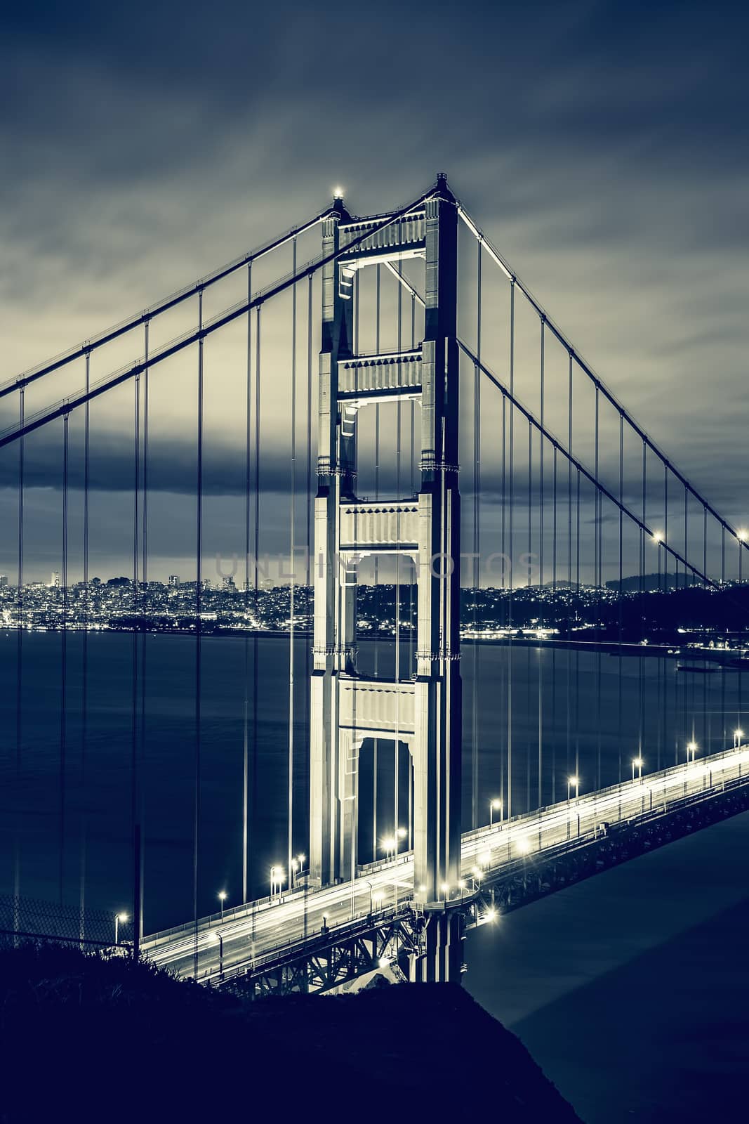 Golden Gate Bridge, San Francisco, special photographic processing.