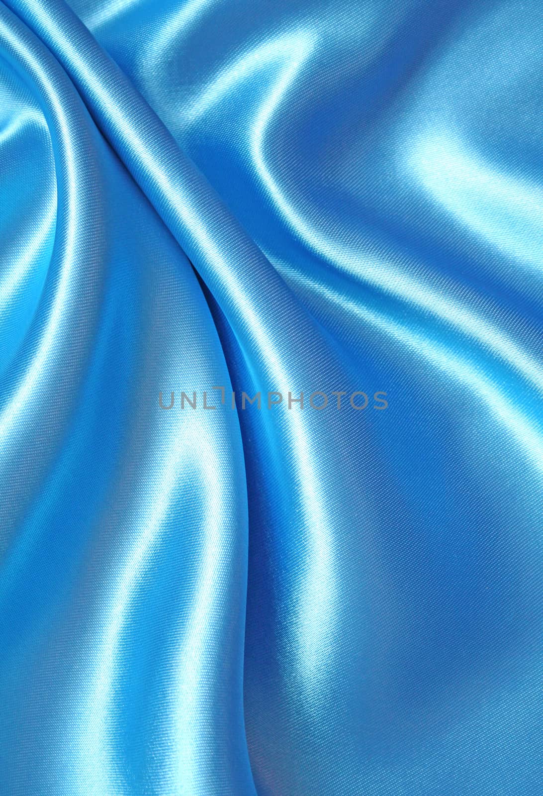 Smooth elegant blue silk can use as background 