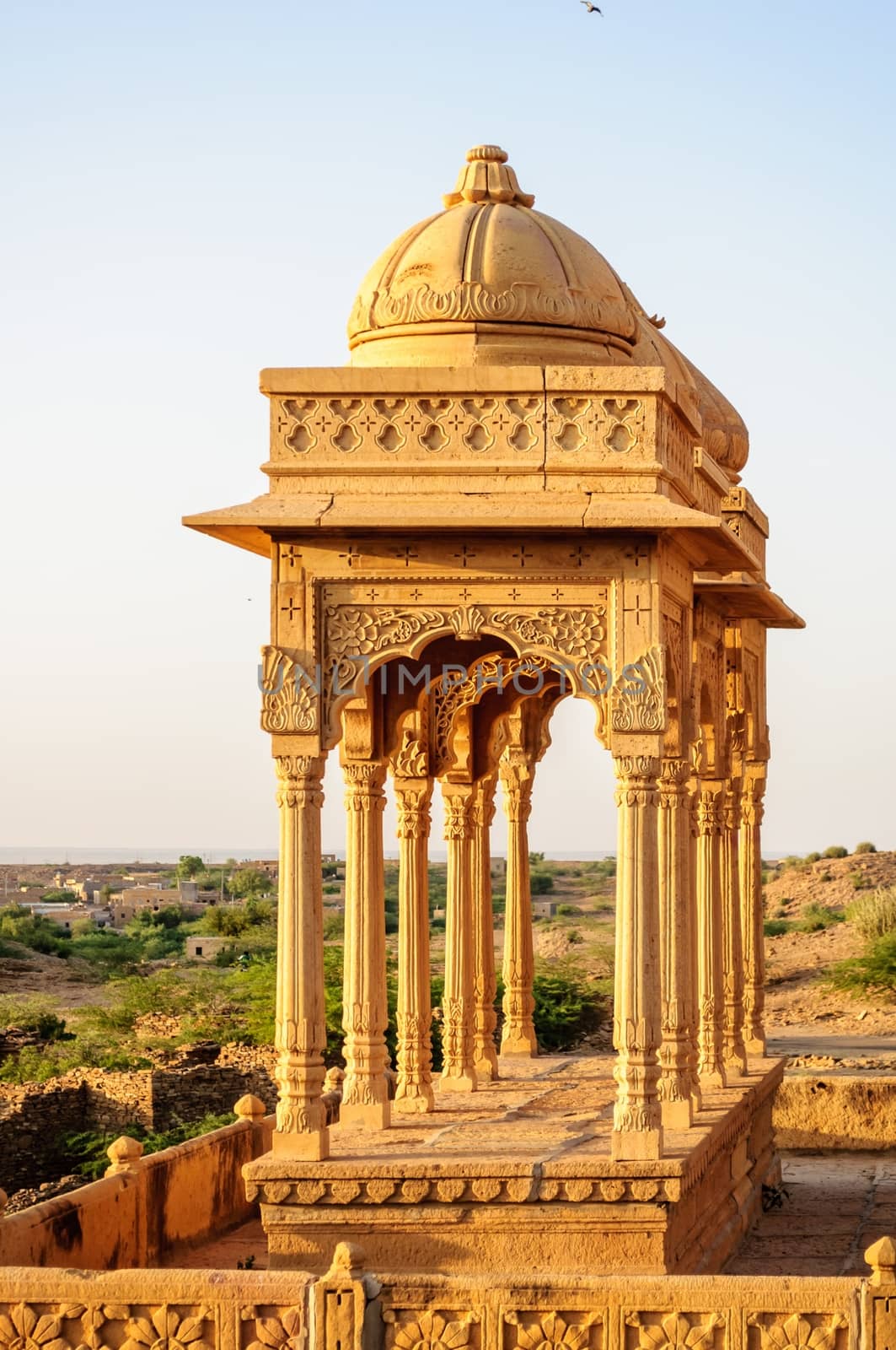 Cenotaphs of Bada Bagh, King's memorials, Jaisalmer, Rajasthan
