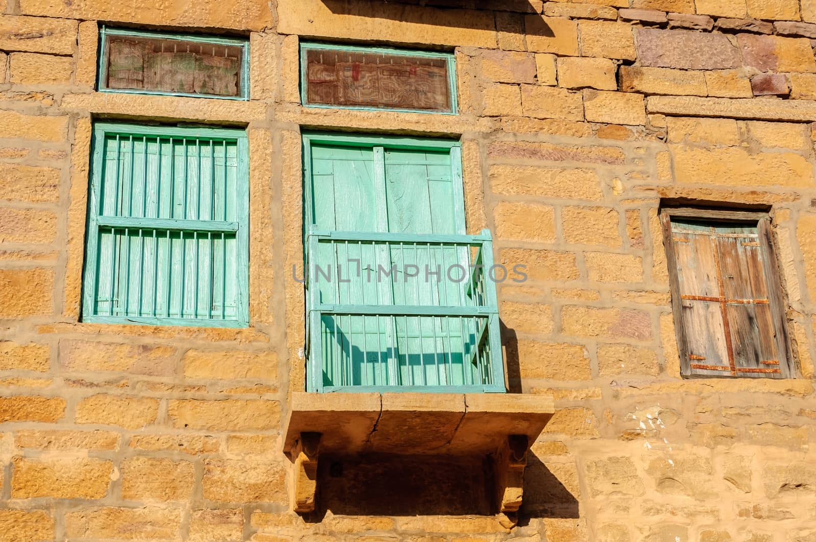 Traditional windows designed traditionally, Rajasthan, India
