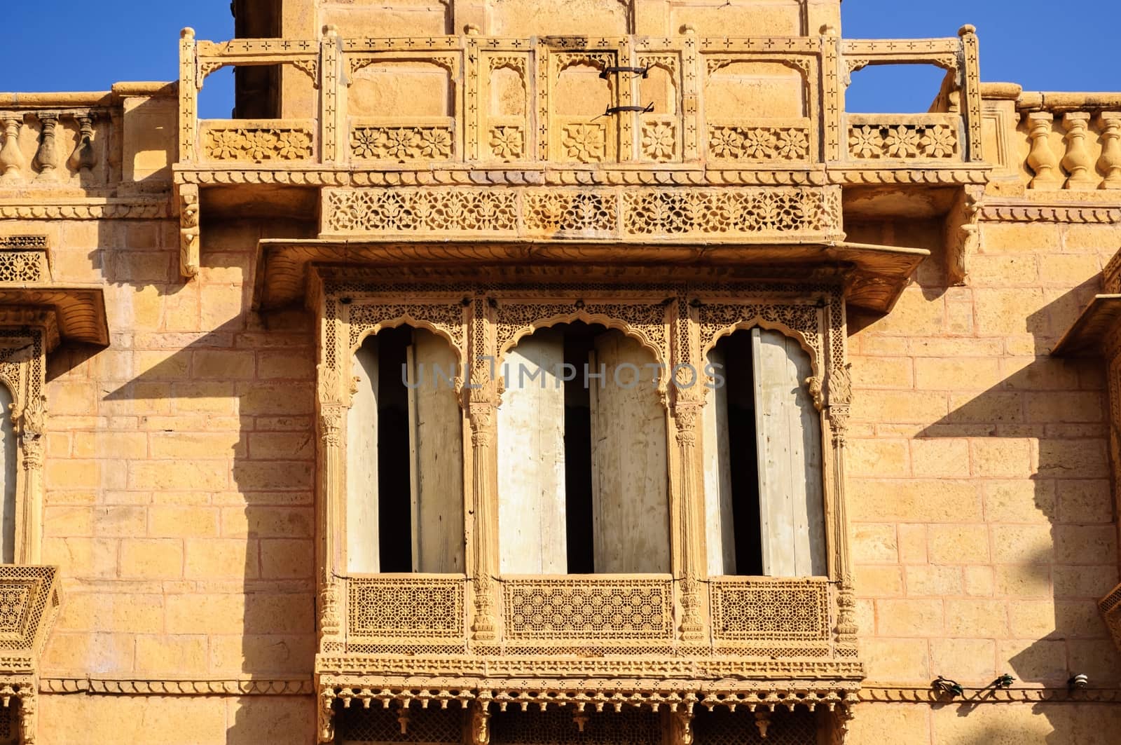Traditional windows designed traditionally, Rajasthan, India