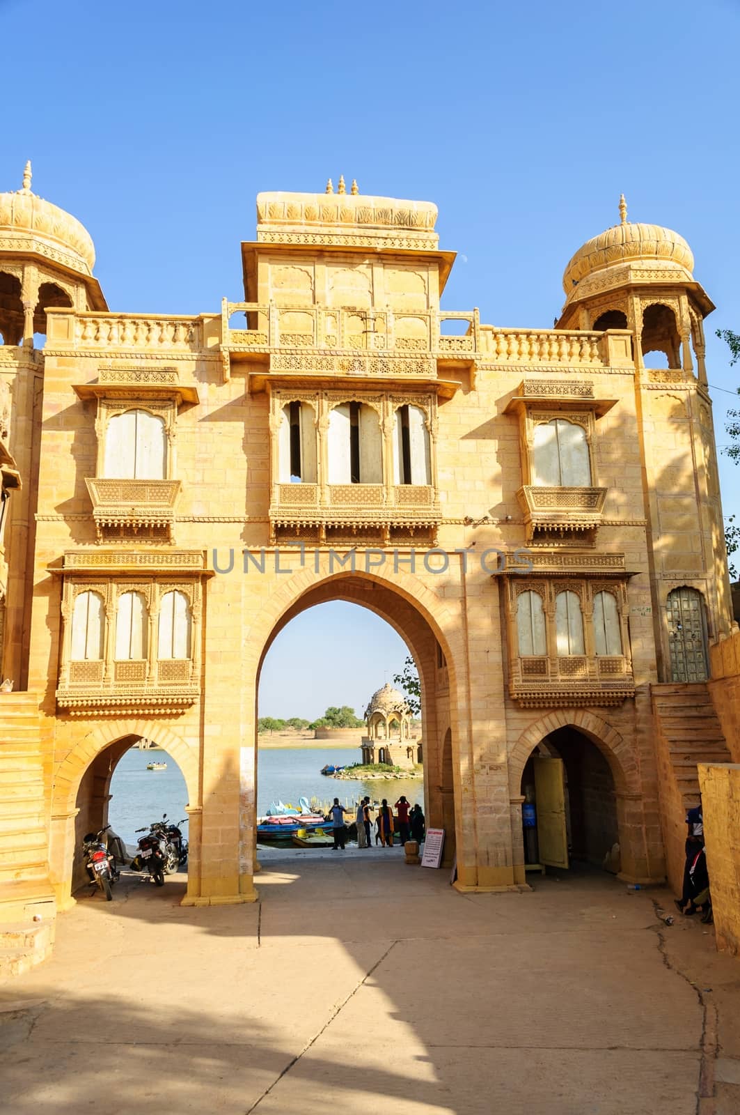 Ancient archway, gate of gadisar lake, Jaisalmer, Rajasthan