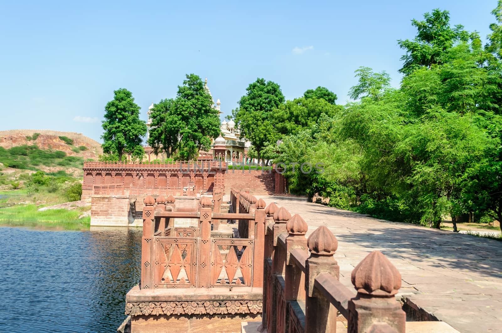 Different parts of  King's Memorials, Jaswant Thada, Jodhpur, Rajasthan, India