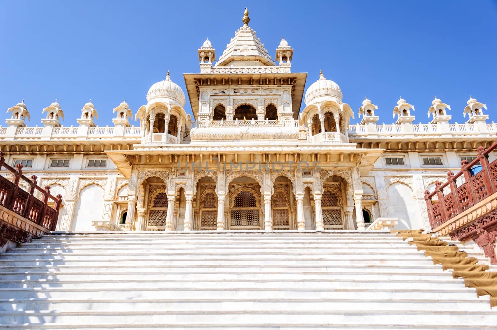 Different parts of  King's Memorials, Jaswant Thada, Jodhpur, Rajasthan, India