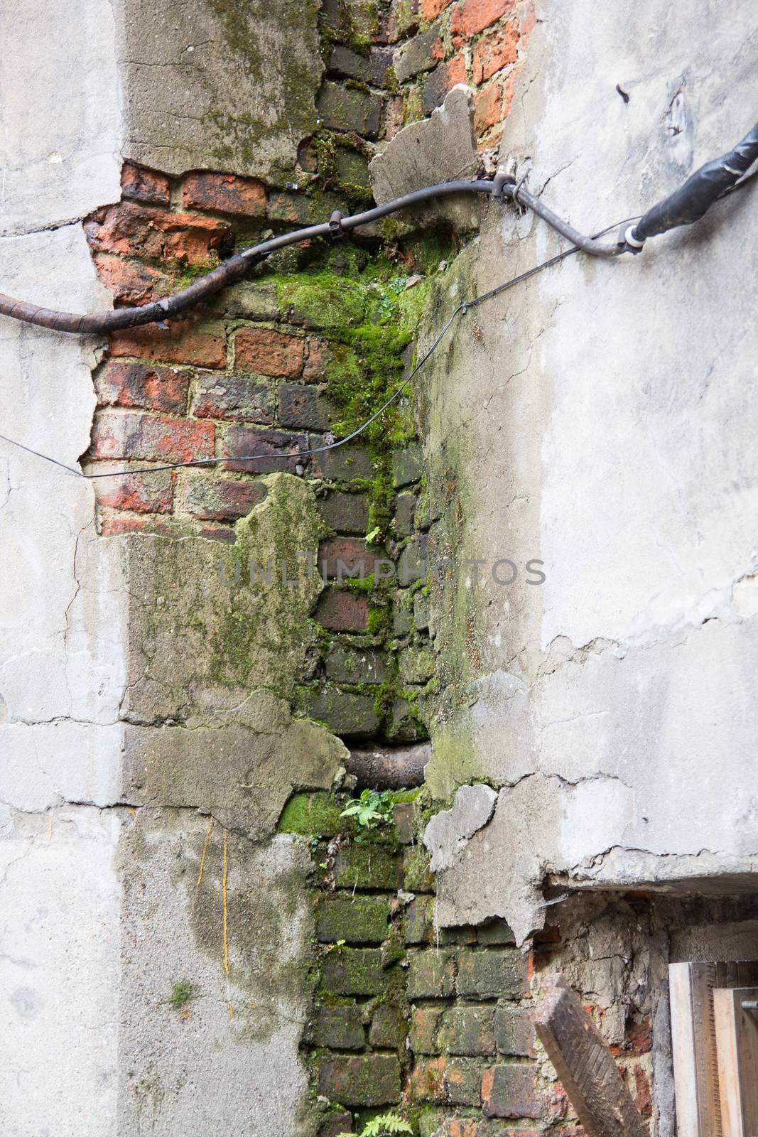 Damp and old walls of the building to be restored by MichalLudwiczak