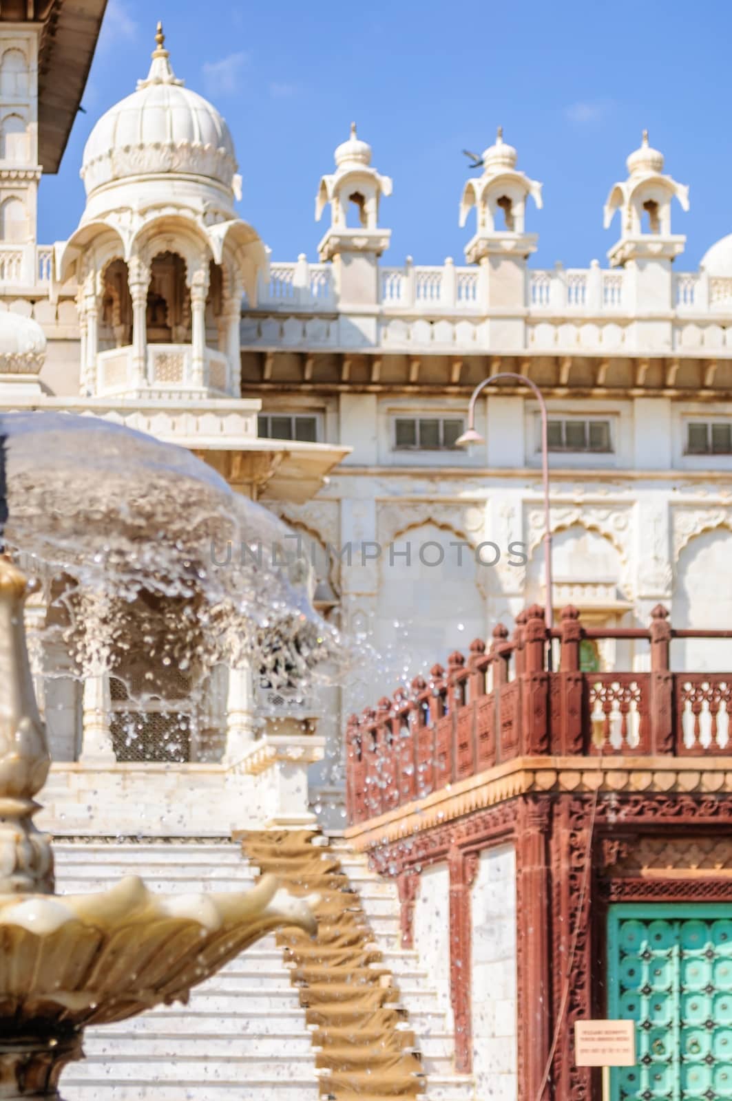 Different parts of  King's Memorials, Jaswant Thada, Jodhpur, Rajasthan, India