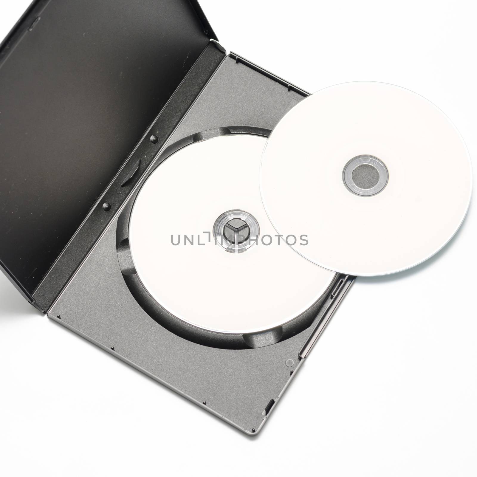 dvd case on a white background