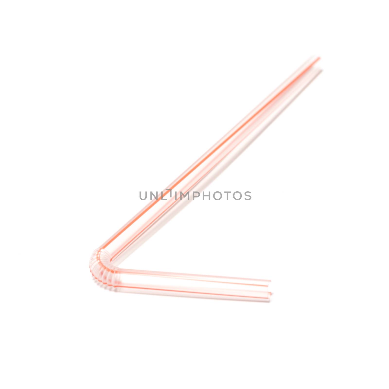 straw on a white background