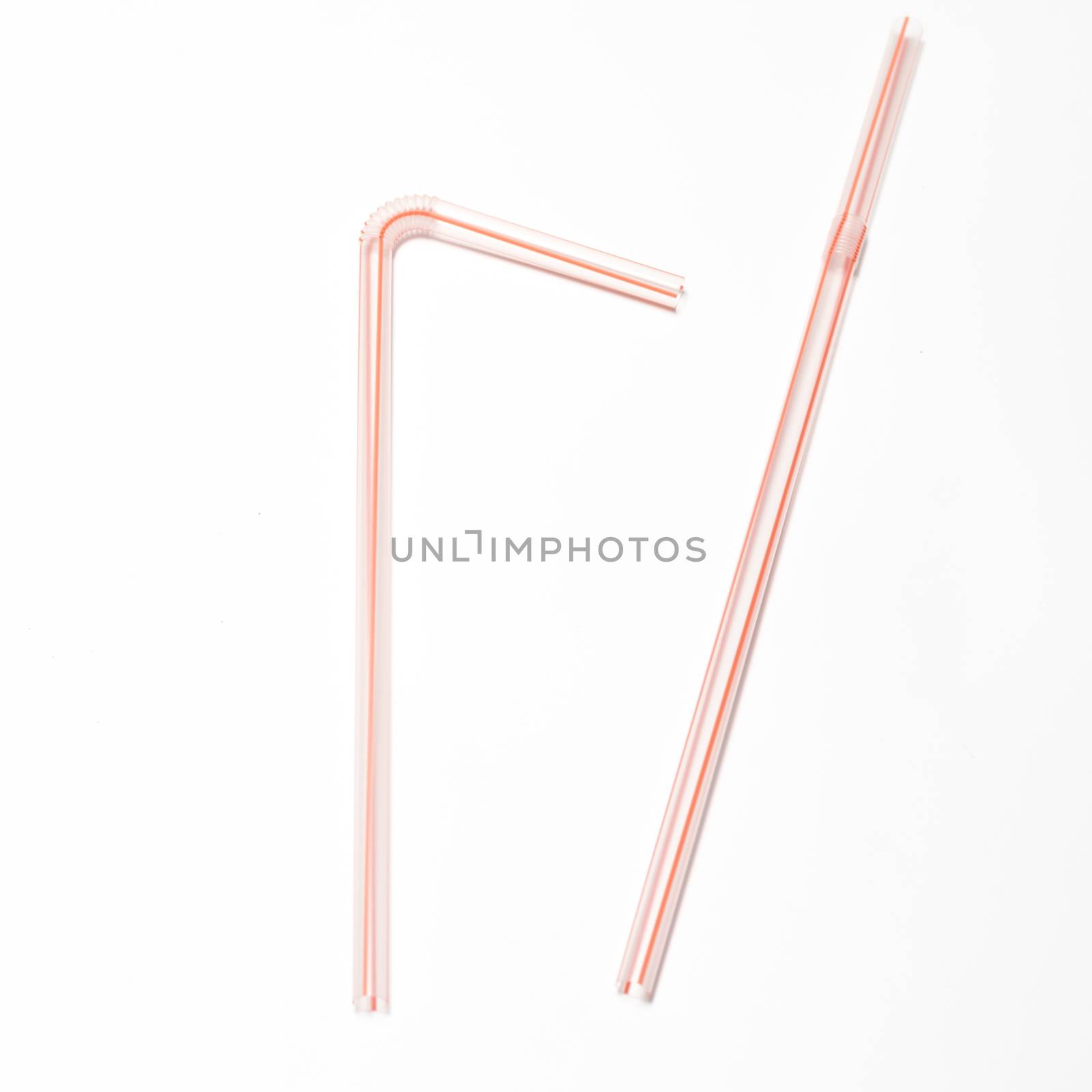 straw on a white background
