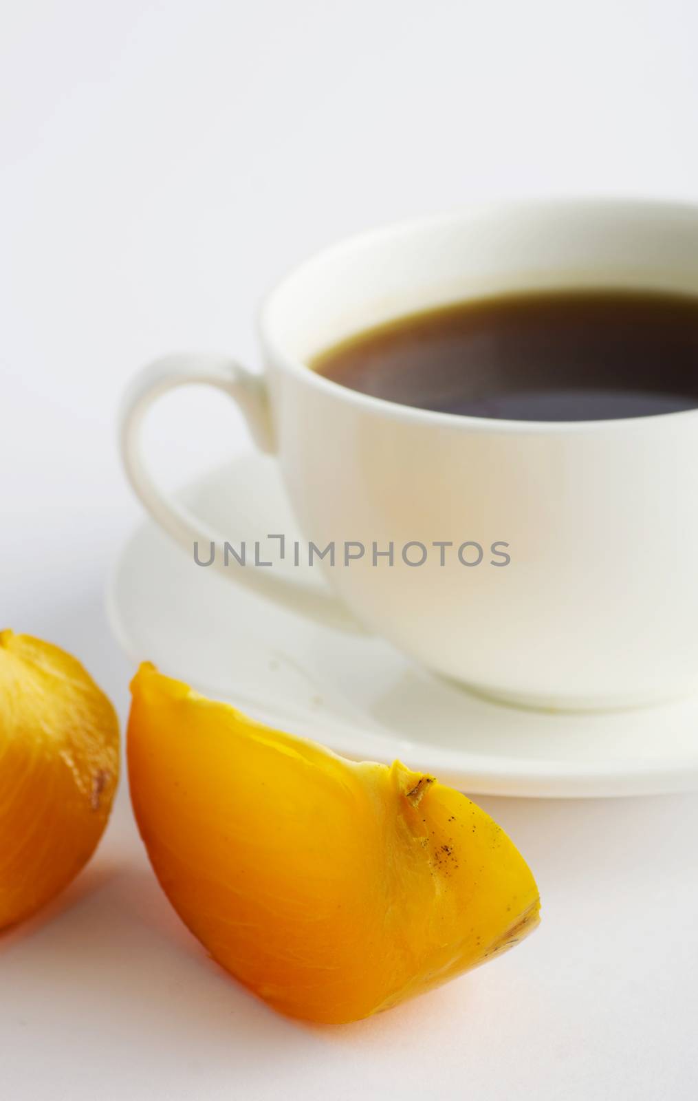 Herbal and fruit teas over white background 