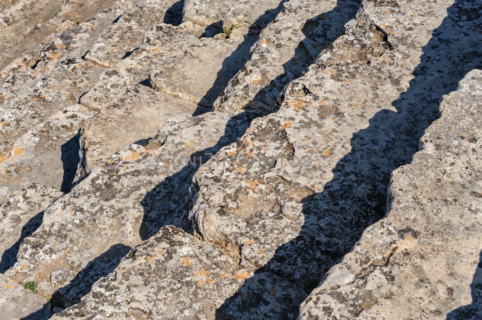 Steps at Ancient theater in Hierapolis by starush