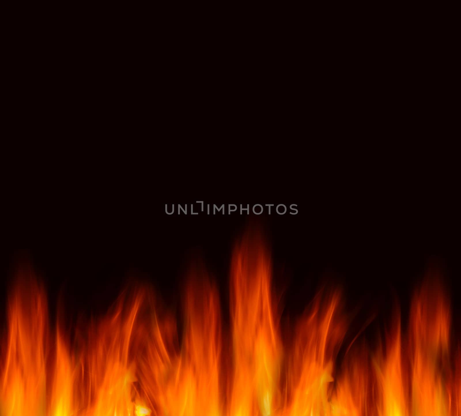flames on a black background by studio023