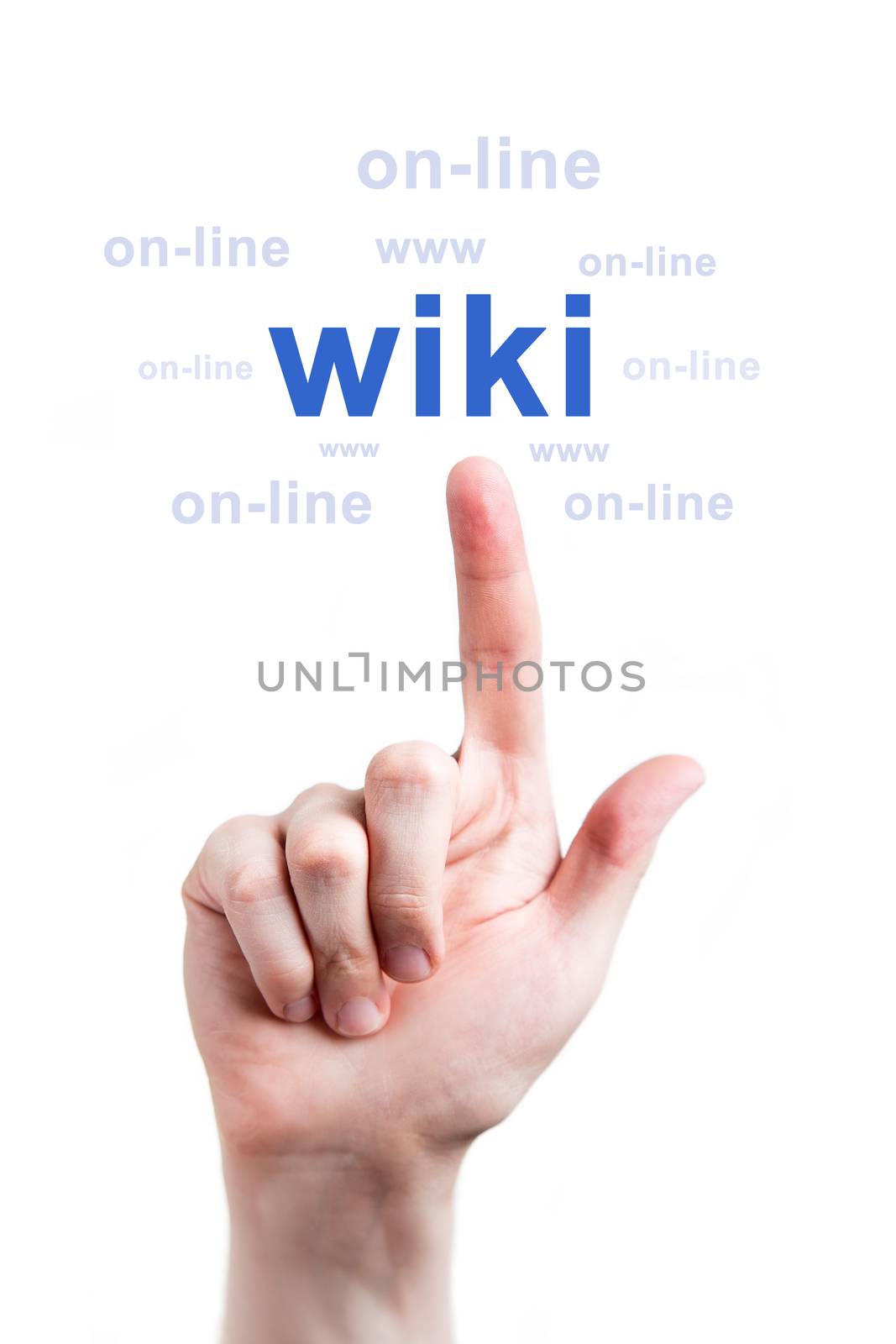 Finger clicks word wiki online- studio shoot 