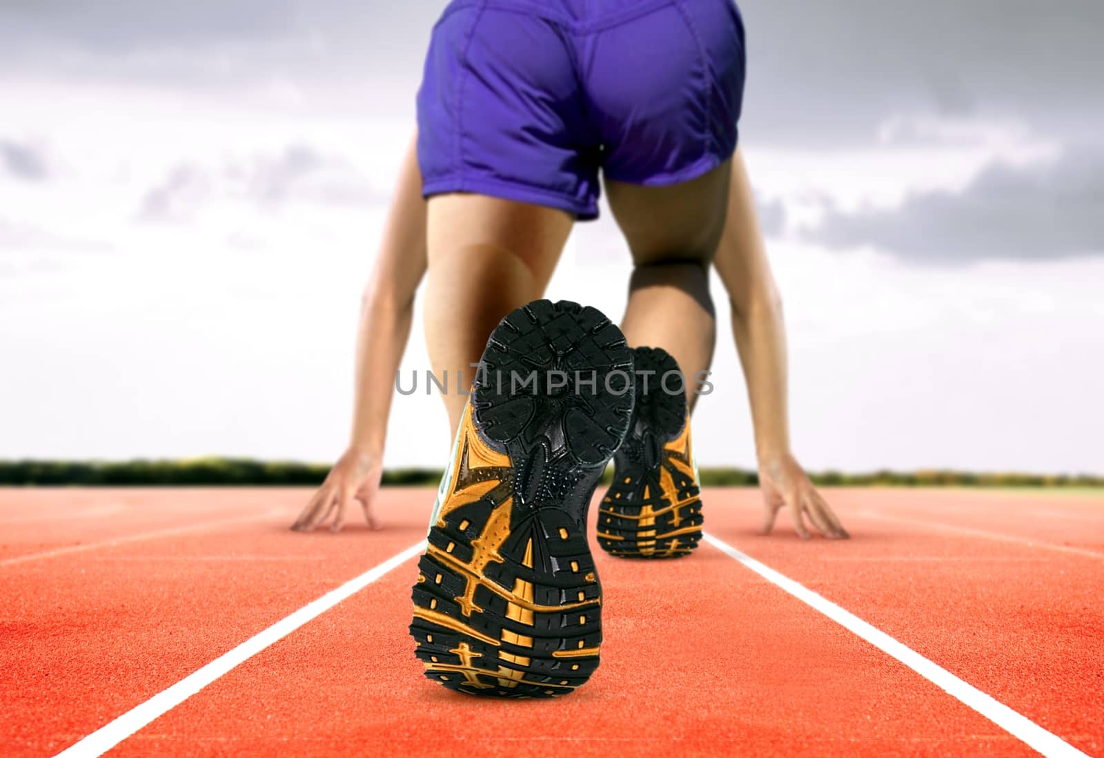 Man Feet on Running Track by razihusin